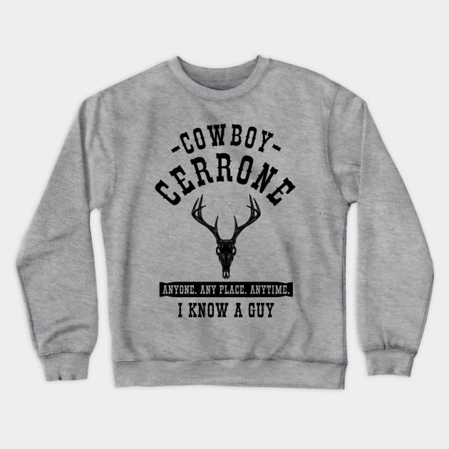 Cowboy Cerrone BLK Crewneck Sweatshirt by SavageRootsMMA